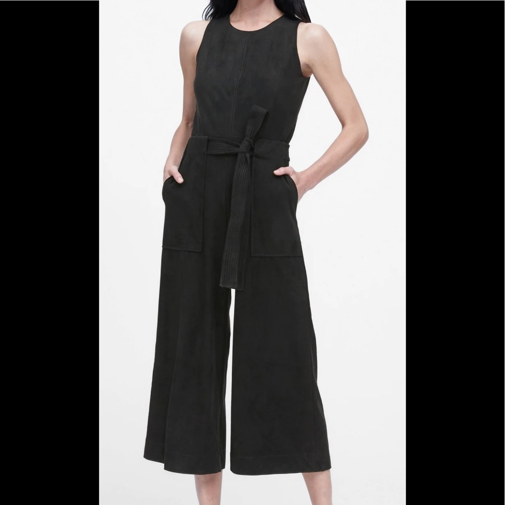 Banana Republic vegan suede jumpsuit